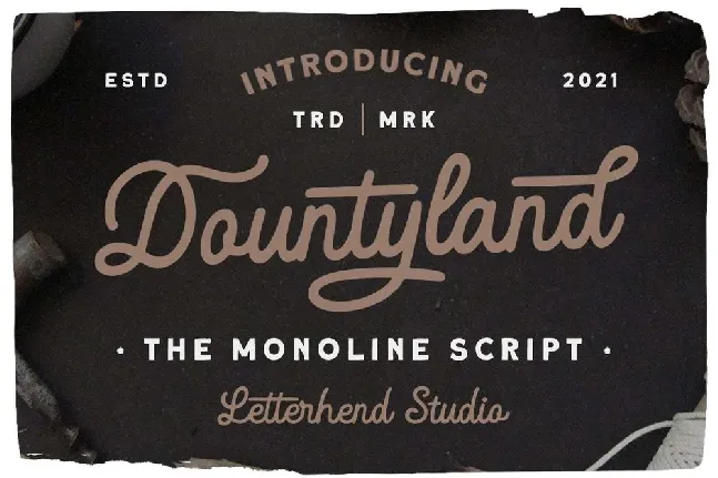 Dountyland font