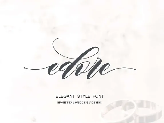 Edore Script Free font