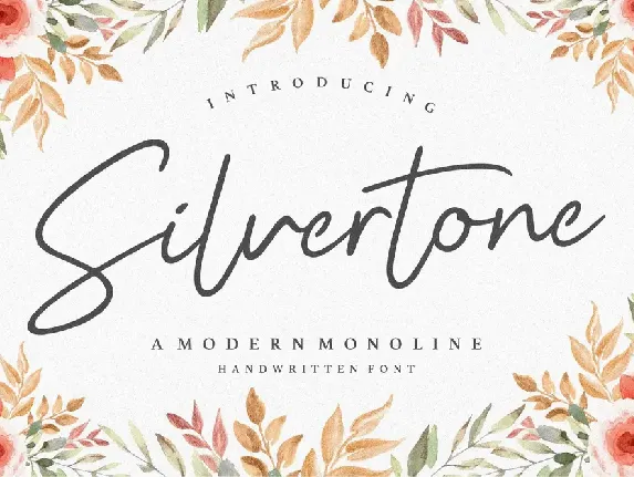 Silvertone font