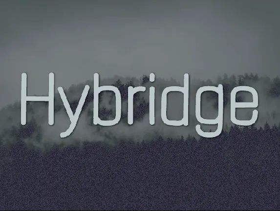 Hybridge font