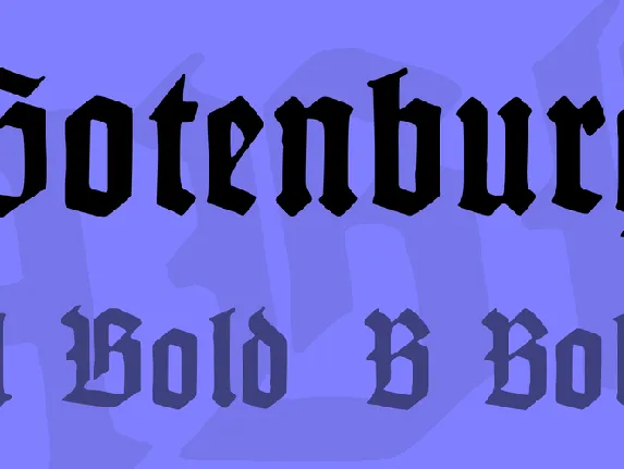 Gotenburg font