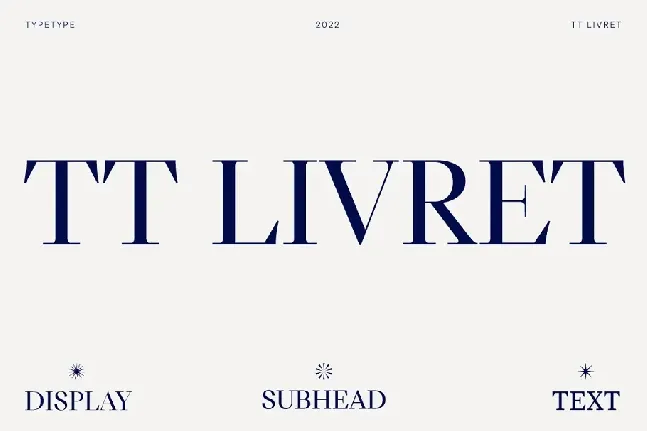 TT Livret Family font