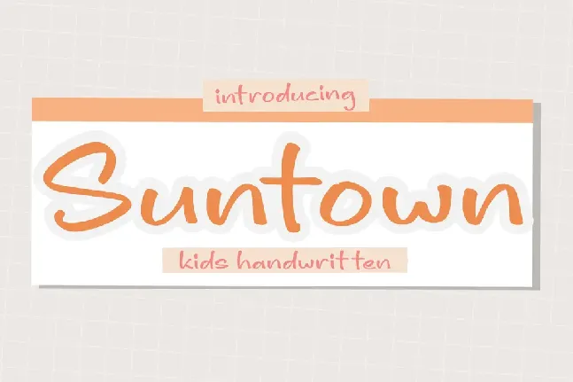 Suntown font