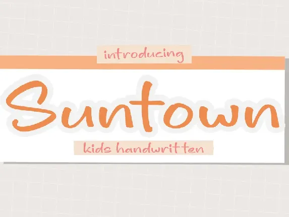 Suntown font