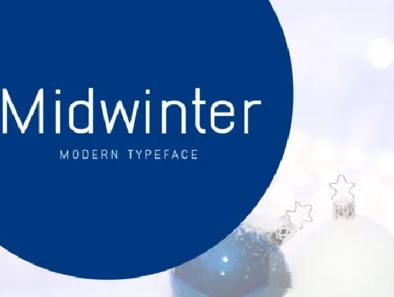 Midwinter Display font