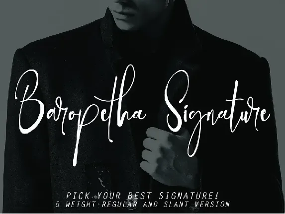 Baropetha Signature Demo font