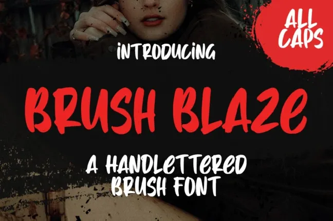 Brush Blaze Brush font