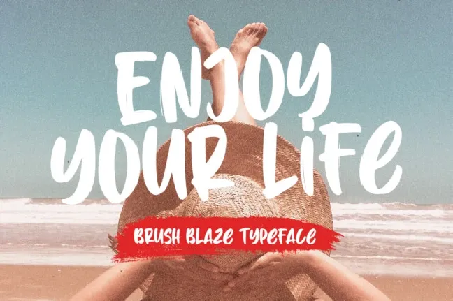 Brush Blaze Brush font