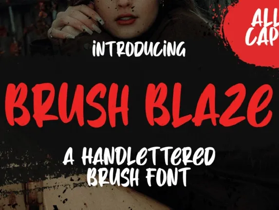 Brush Blaze Brush font