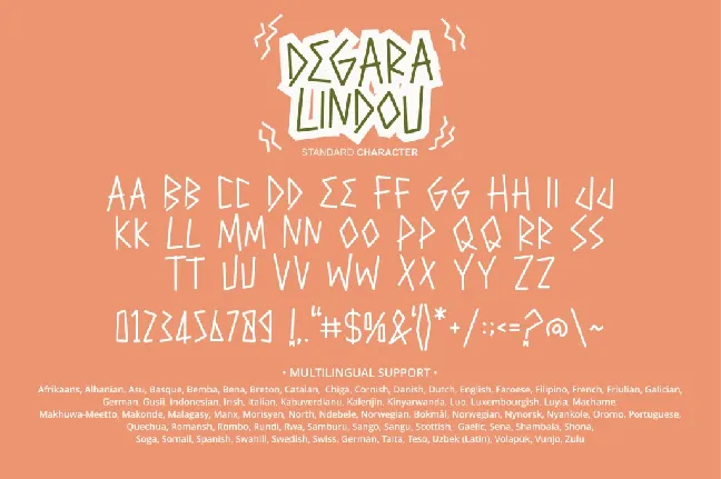 Degara Lindou font