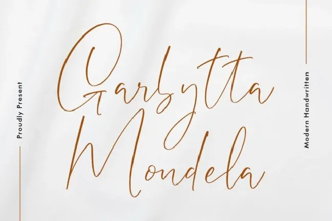 Garbytta Mondela font