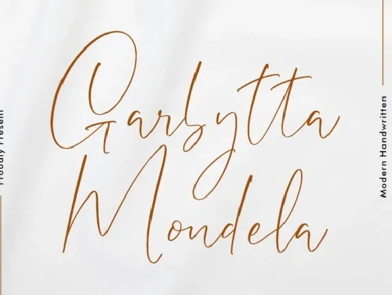 Garbytta Mondela font