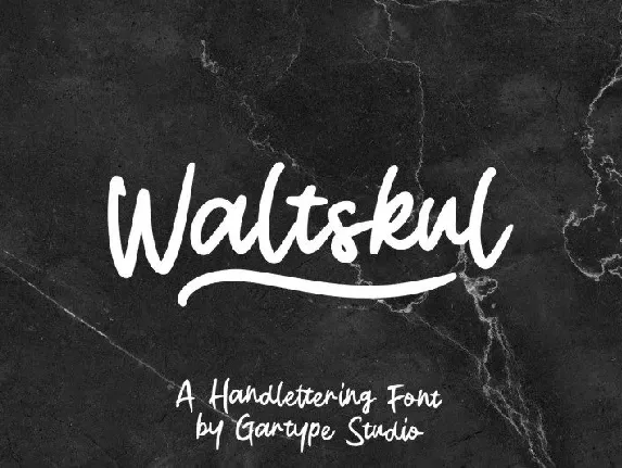 Waltskul Script font