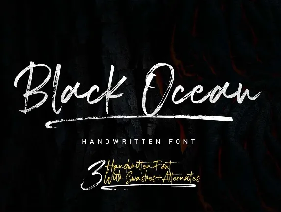 Black Ocean font