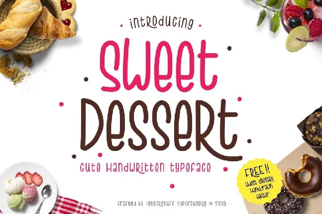 Sweet Dessert Script Free font