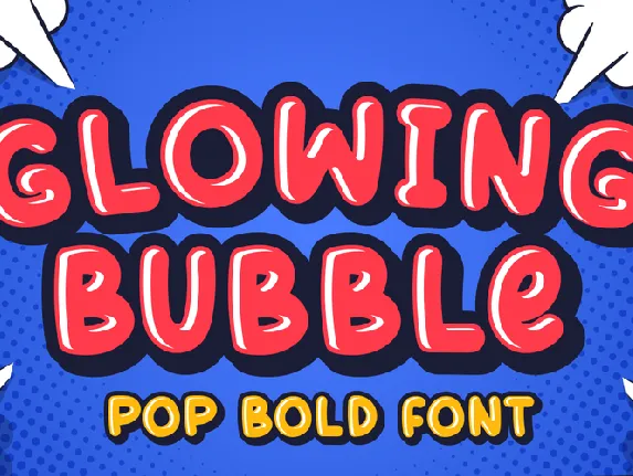 Glowing Bubble font