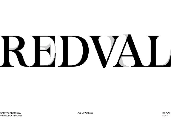 Redval font