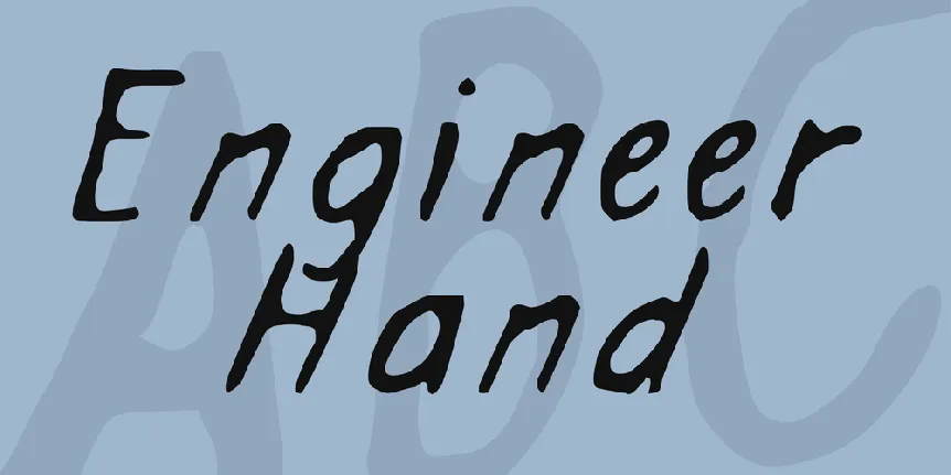 Engineer Hand font