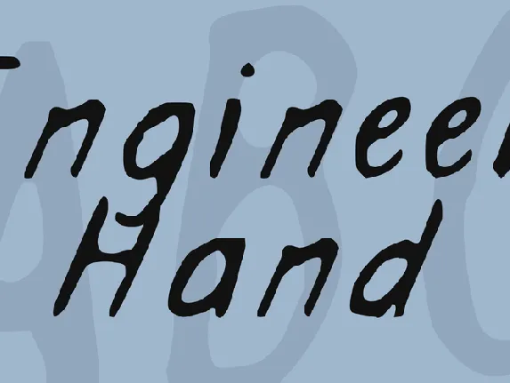 Engineer Hand font