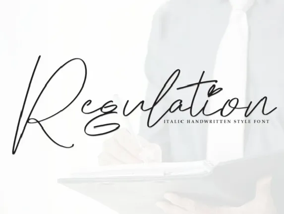 Regulation Script font