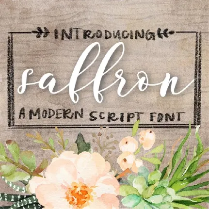 Saffron Script Free font