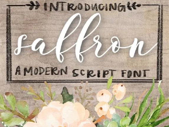 Saffron Script Free font