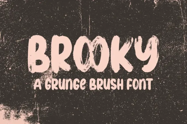 Brooky Brush font