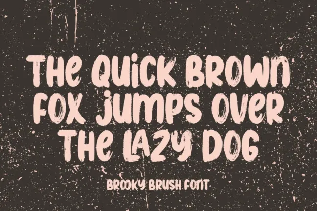 Brooky Brush font