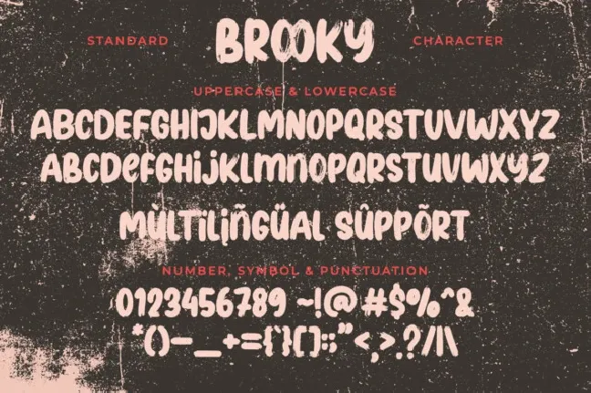 Brooky Brush font