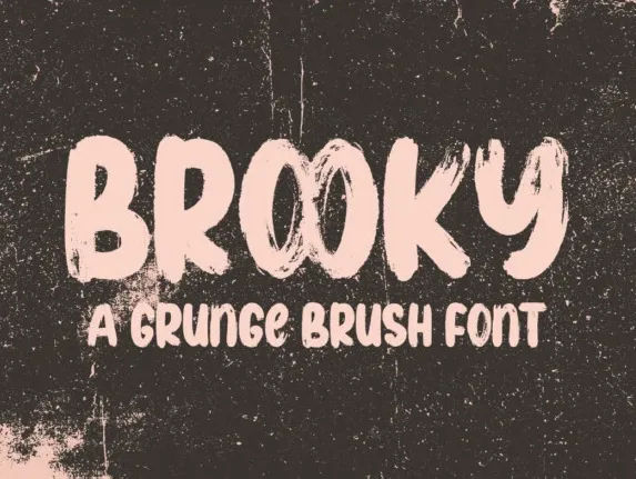 Brooky Brush font