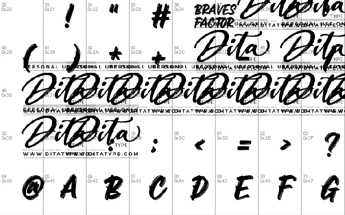 Braves Factor font