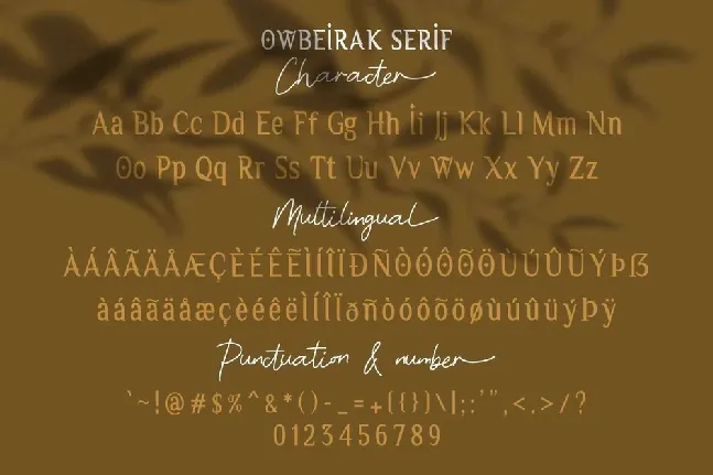 Owbeirak Collection Duo font