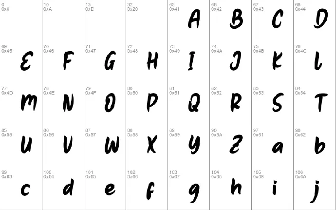 Qiyutie font