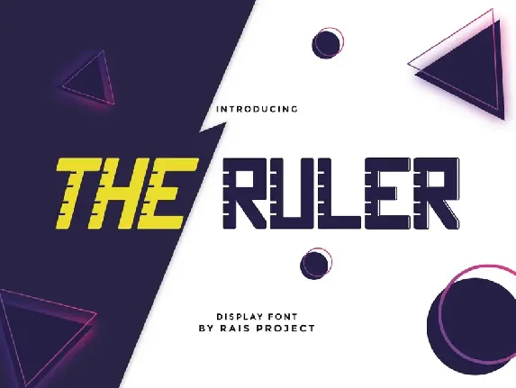 The Ruler Demo font