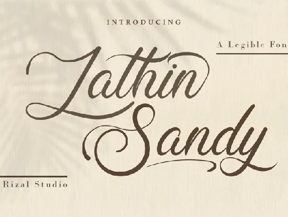 Lathin Sandy font