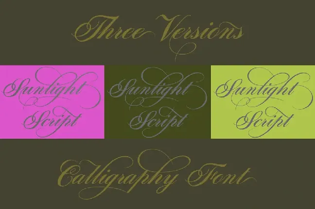 Sunlight Script font