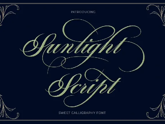 Sunlight Script font