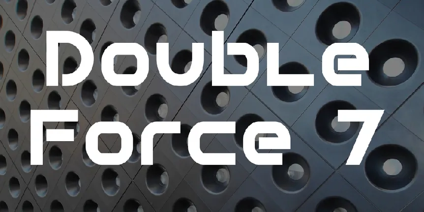 Double Force 7 font