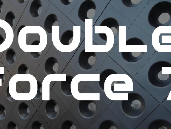 Double Force 7 font