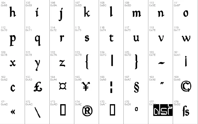 Goudy font