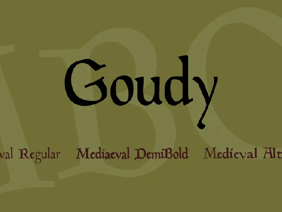 Goudy font