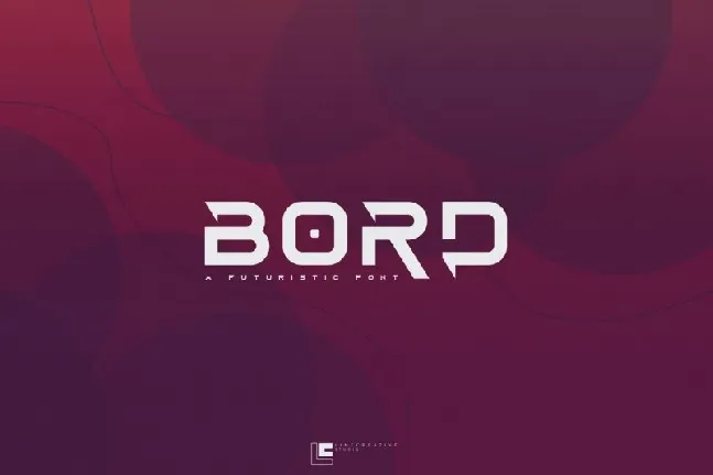 Bord Display font