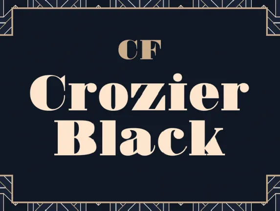 Crozier Black CF font