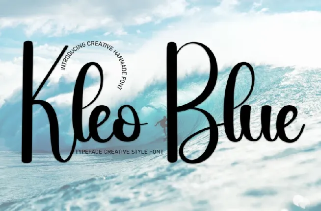 Kleo Blue Script font