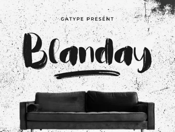 Blanday Brush font