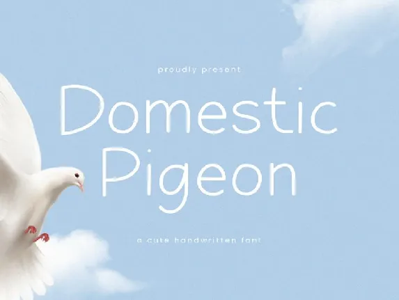 Domestic Pigeon font