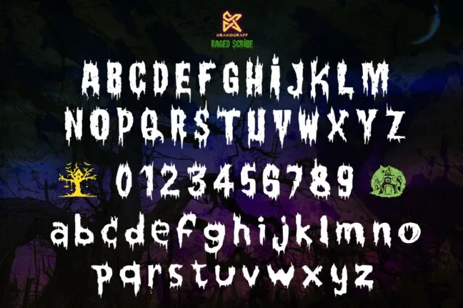 Raged Scribe Display font