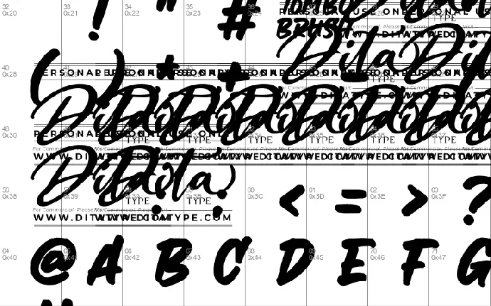 Tombo Brush font