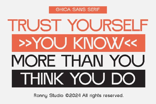 Ghica DEMO font