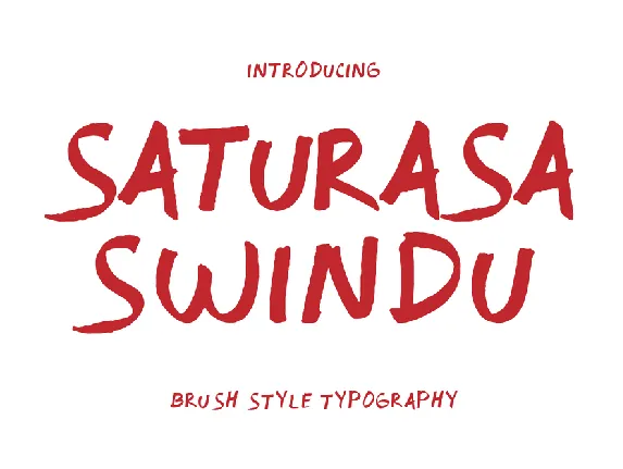 Saturasa Swindu font